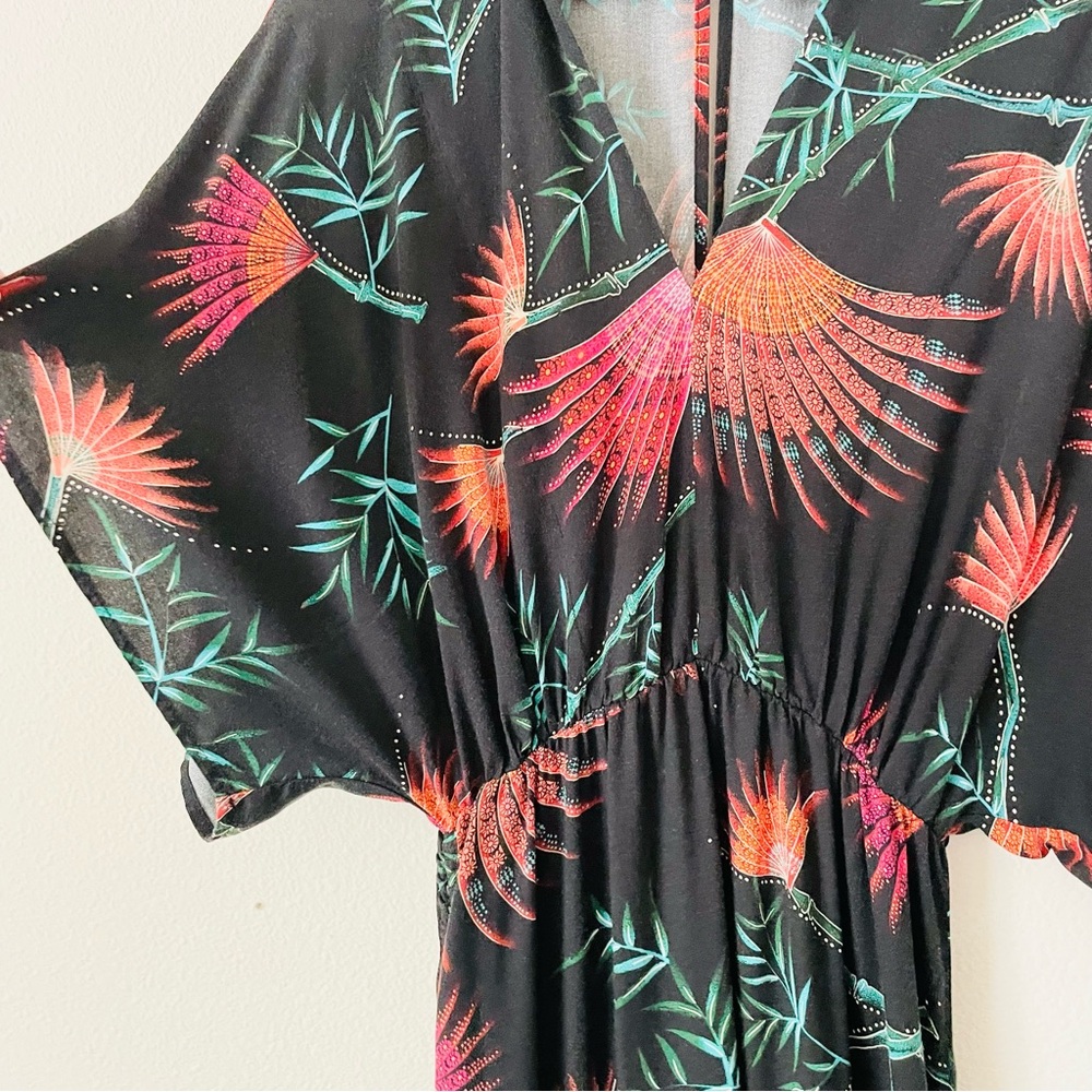 Farm Rio for Anthropologie XS Valentina black printed dress - Picture 8 of 10